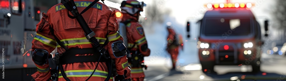 Showcase the bravery of first responders with lifelike 3D models of firefighters and paramedics Showcase the bravery of first responders with lifelike 3D models of firefighters and paramedics