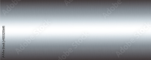 Silver mirror background. Metal foil glossy texture. Chrome steel gradient. Shiny glass with platinum gray glare. Vector brushed aluminum striped reflection. Realistic backdrop