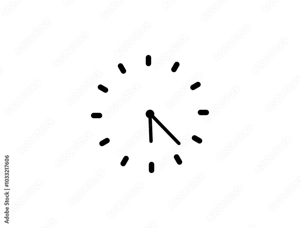 Animated clock counting down 24 hours day loop Animated clock counting down 24 hours day loop