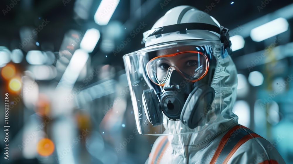 Showcase the necessity of safety equipment and procedures with lifelike 3D illustrations of PPE and safety measures Showcase the necessity of safety equipment and procedures with lifelike 3D illustrations of PPE and safety measures