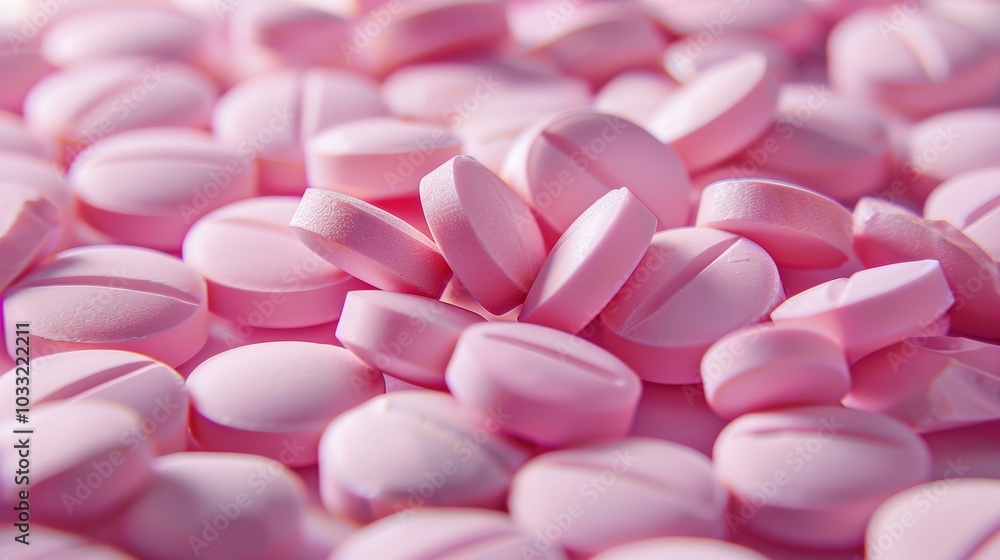 Closeup of pink pills Closeup of pink pills