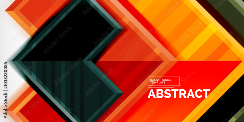 Fototapeta premium Arrow geometric abstract vector background. Vector Illustration For Wallpaper, Banner, Background, Card, Book Illustration, landing page