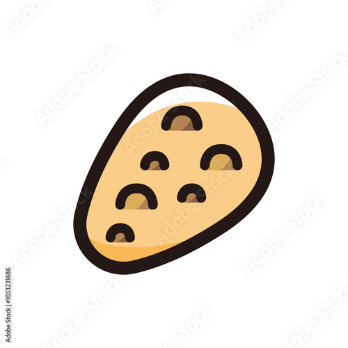 Naan outline icon for graphic design, apps and websites