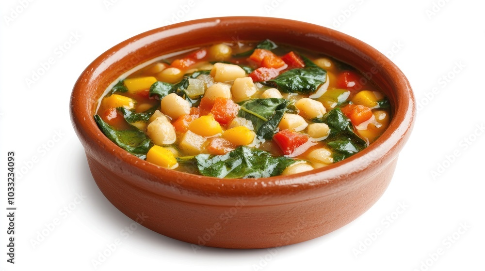 Hearty Italian Minestrone Soup in a Bowl Hearty Italian Minestrone Soup in a Bowl