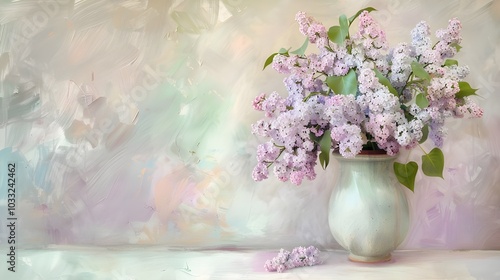 bouquet of lilac in a vase