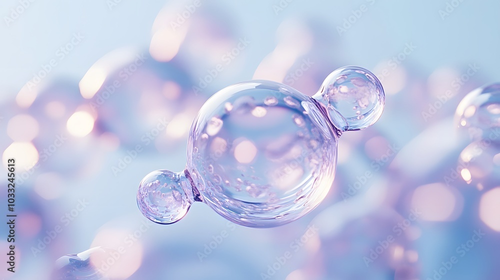 Abstract Glass Sphere with Blurred Background Abstract Glass Sphere with Blurred Background