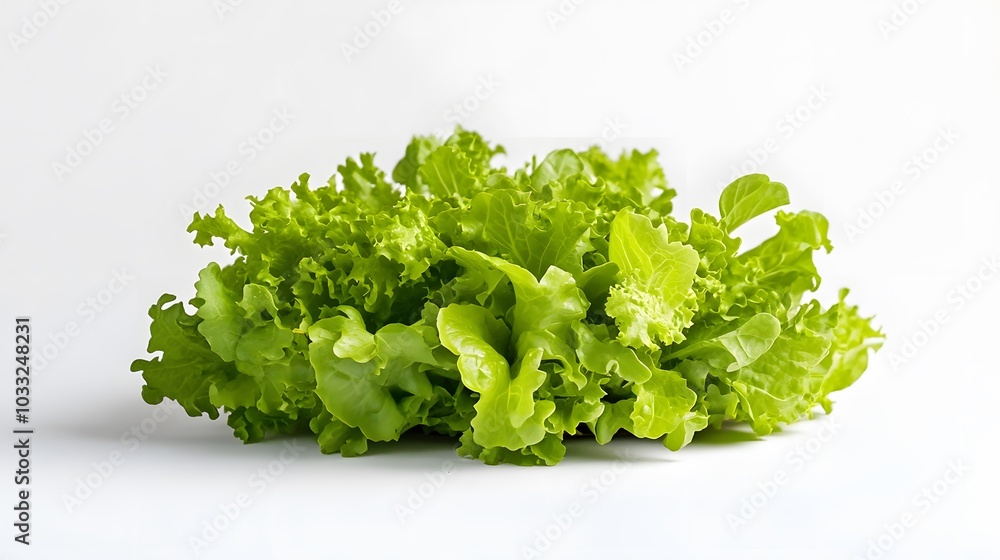 salad plant on white background. salad plant on white background.