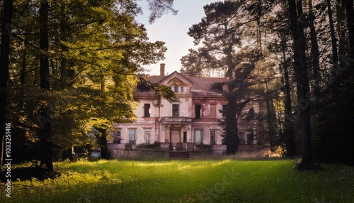 Haus Herrenhaus Bauernhaus Landhaus in der Natur Freistehend