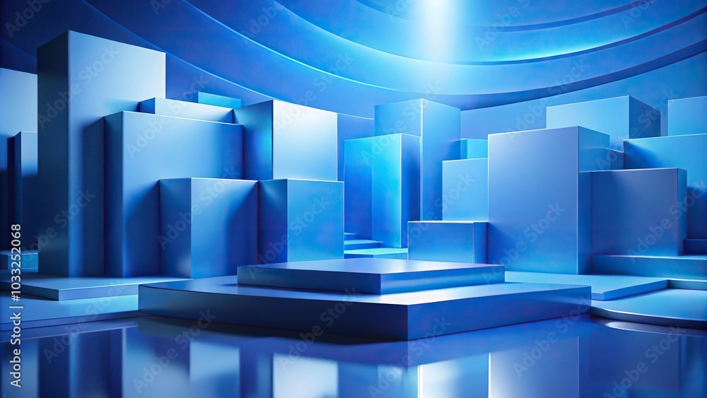 Abstract blue background with shapes Abstract blue background with shapes