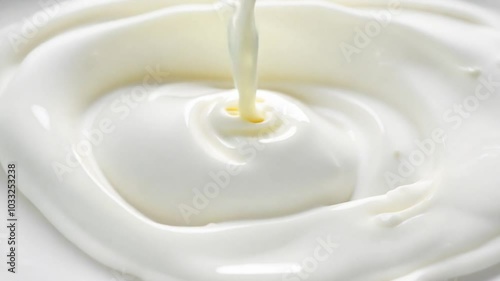 Wallpaper Mural White cream texture. lotion. cream isolated on white background. close up. 4K
 Torontodigital.ca