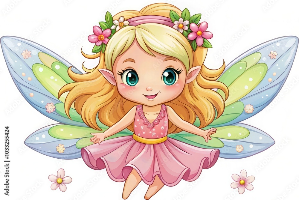 fairy watercolor clipart cute isolated on white background fairy watercolor clipart cute isolated on white background