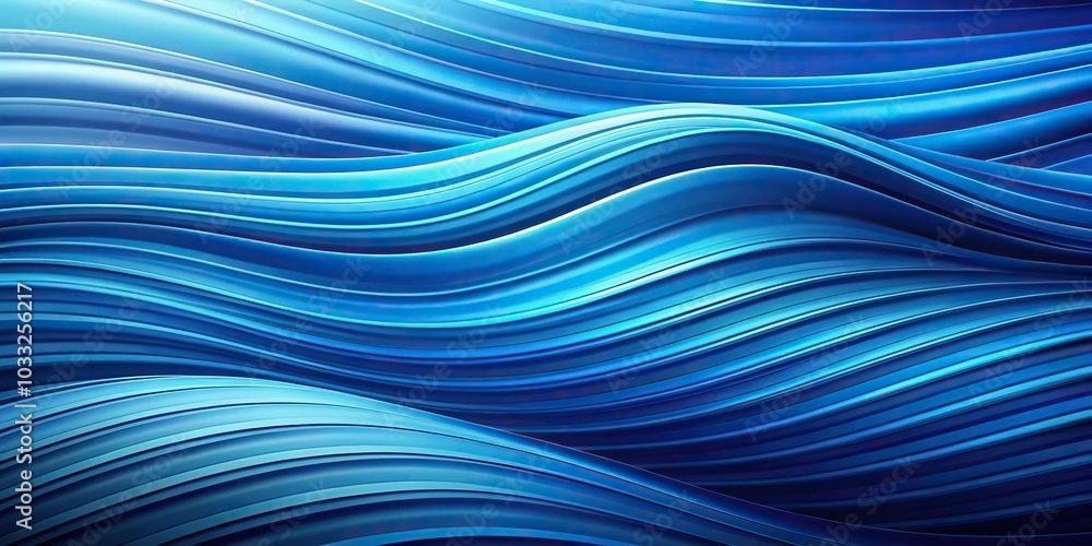 Abstract blue background with waving waves Abstract blue background with waving waves