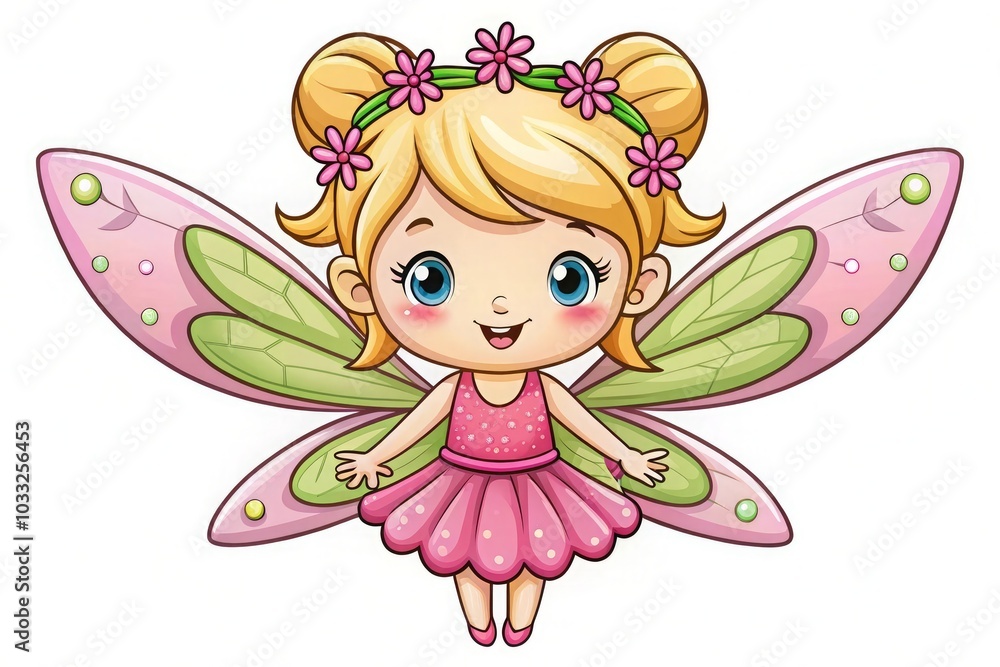 Beautiful fairy cartoon character sticker Beautiful fairy cartoon character sticker