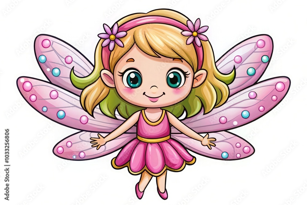 Beautiful fairy cartoon character sticker Beautiful fairy cartoon character sticker