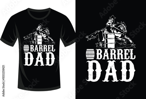 barrel racing t-shirt vector design vintage t shirt design for man