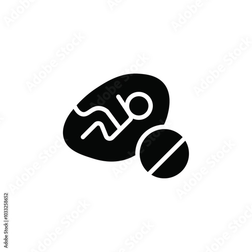 Abortion of fetus icon web design in vector