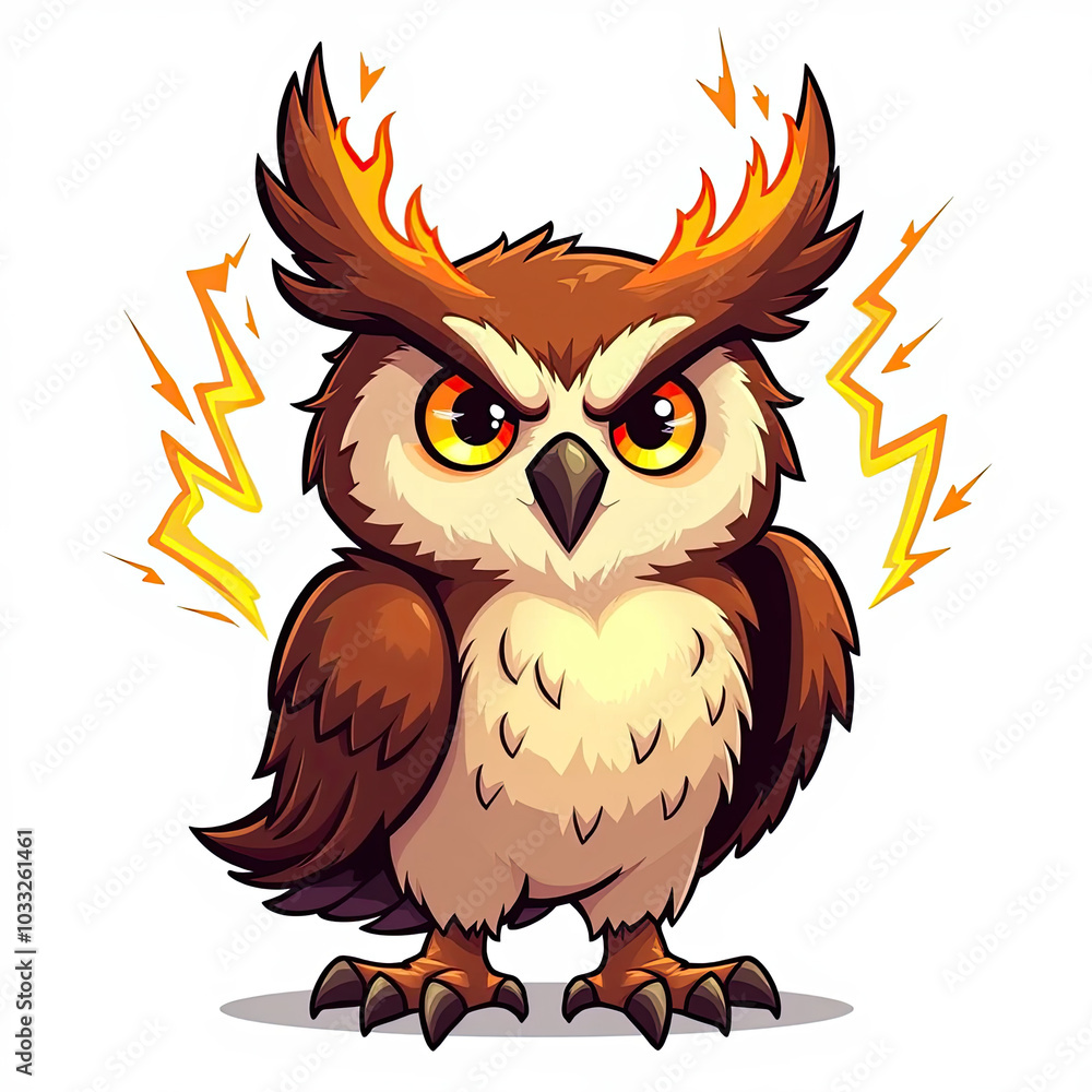 Owl Drawing - Thunder Owl Owl Drawing - Thunder Owl