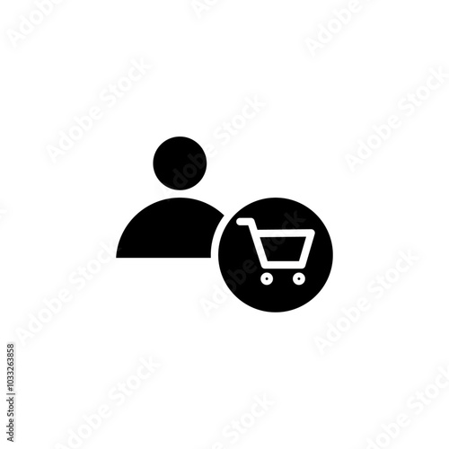 Buyer, shopper icon web design in vector