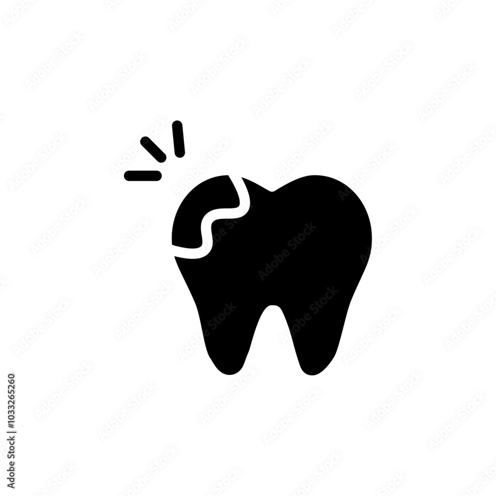 Cavities icon web design in vector Cavities icon web design in vector