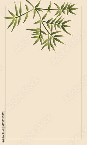 bamboo background vector natural color