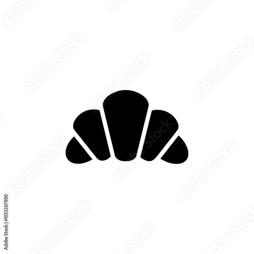 Croissant icon web design in vector