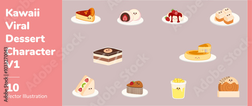 Kawaii Viral Dessert Character 1