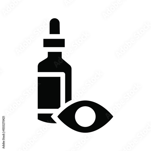 EYE DROP icon web design in vector