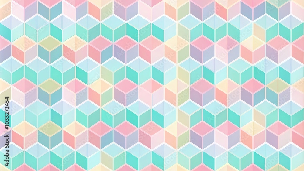 Pastel geometric patterns reflecting harmony Pastel geometric patterns reflecting harmony