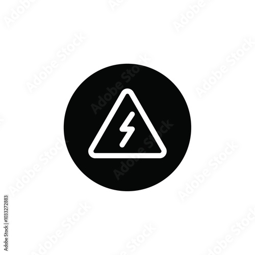 High voltage icon web design in vector