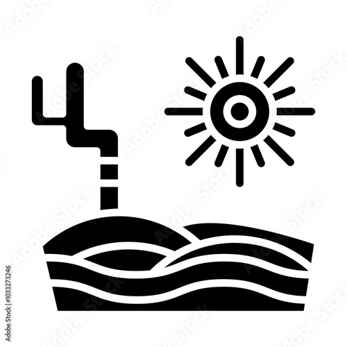 Desert Vector Icon Style