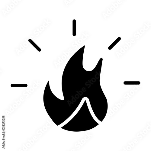 Fire Vector Icon Style