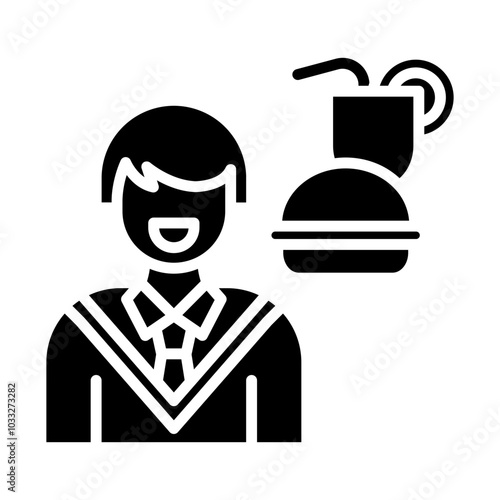 Food Addiction Vector Icon Style