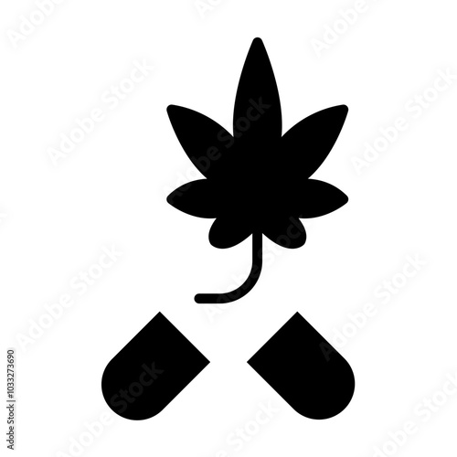 Hashish Vector Icon Style