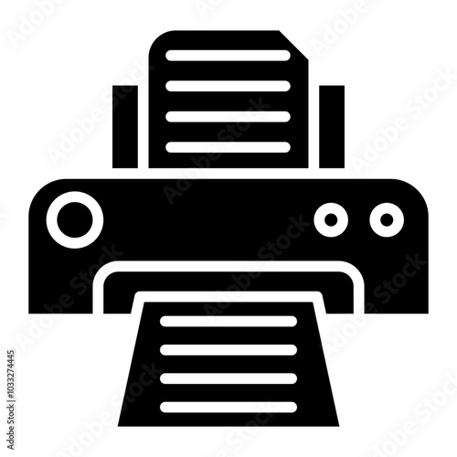 Printing Service Vector Icon Style