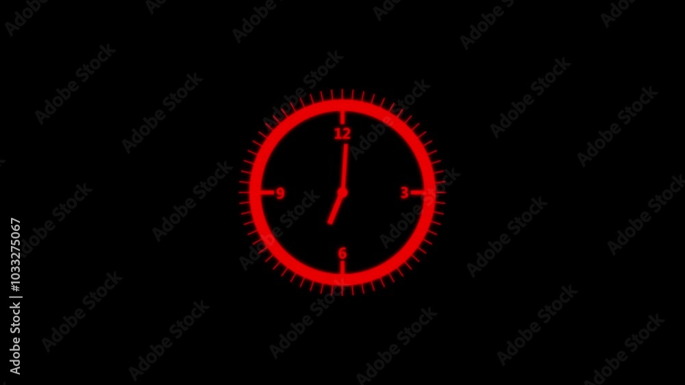 analog clock icon animation . analog clock icon animation .