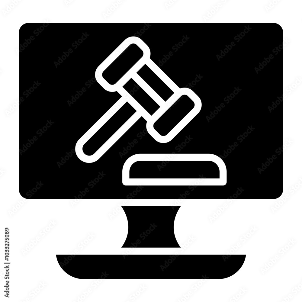 Auction Vector Icon Style Auction Vector Icon Style