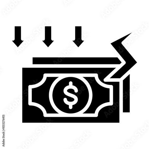 Bankruptcy Vector Icon Style