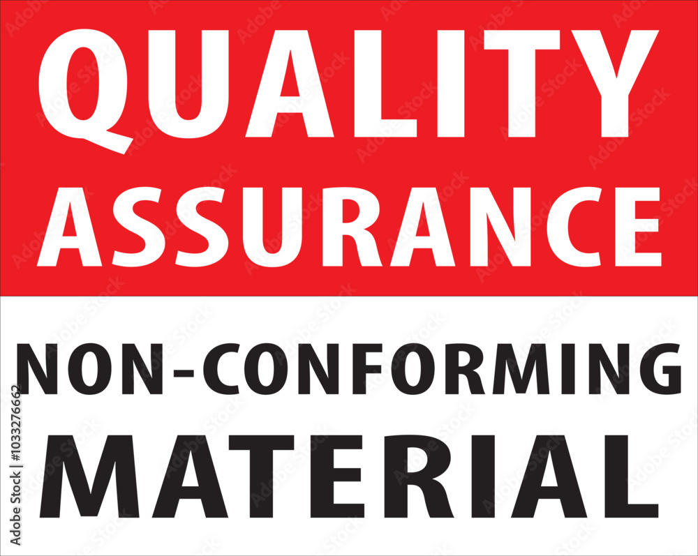 Non confirming material quality sign vector.eps Non confirming material quality sign vector.eps