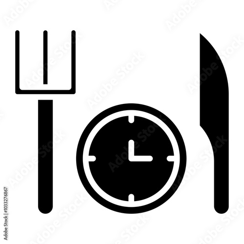 Lunch Vector Icon Style