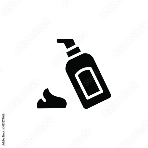 Moisturizing lotion bottle icon web design in vector