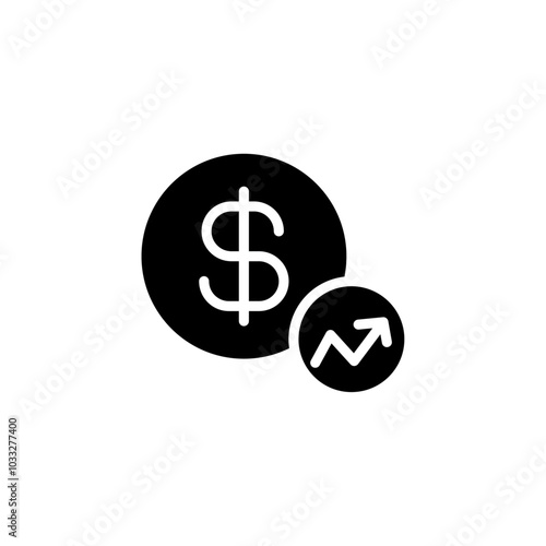 Money growing icon web design in vector