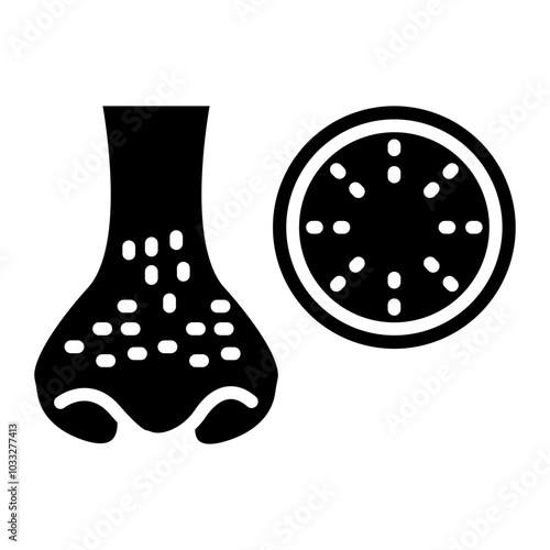 Blackhead Vector Icon Style