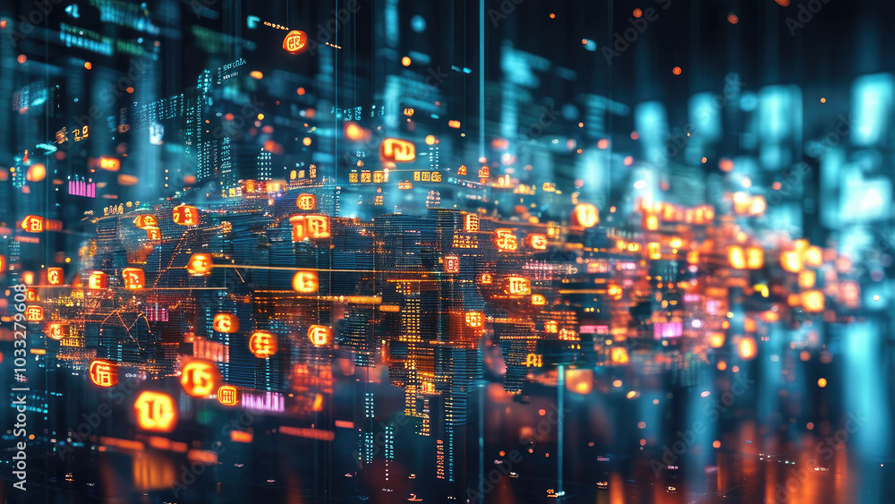 Economic Data in Futuristic Visuals: Presenting Information with a Modern Edge Economic Data in Futuristic Visuals: Presenting Information with a Modern Edge
