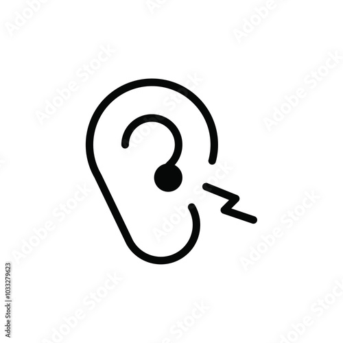 Otitis icon web design in vector