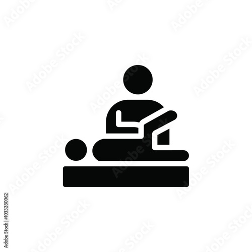 Physiotherapy icon web design in vector