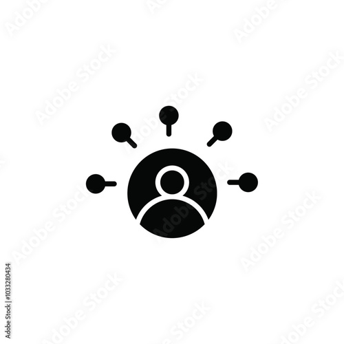 Productive man icon web design in vector