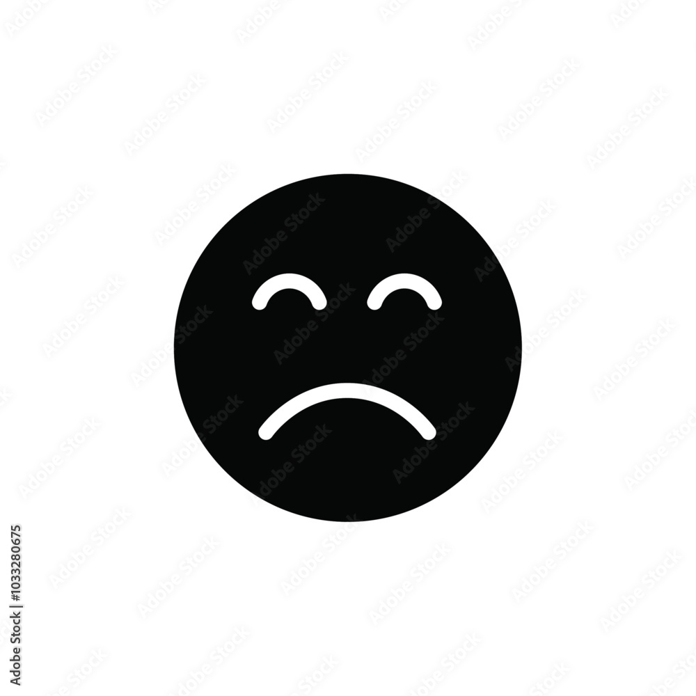 Regret expression icon web design in vector Regret expression icon web design in vector