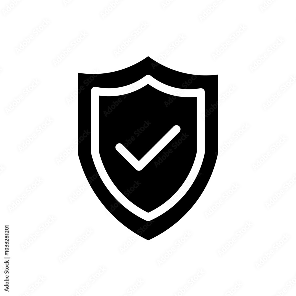 Shield icon web design in vector Shield icon web design in vector