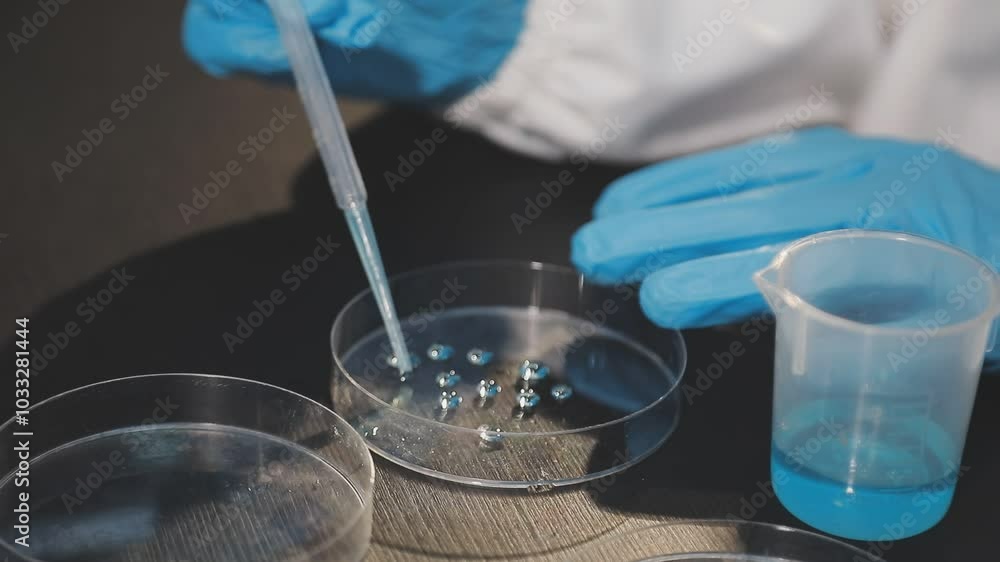 laboratory research and development concept with lab glassware and female scientist laboratory research and development concept with lab glassware and female scientist
