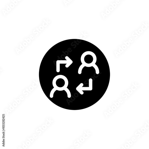 User switch icon web design in vector